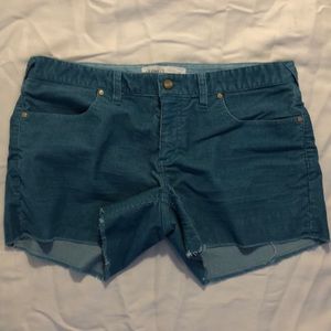 Bright Blue Corduroy Shorts